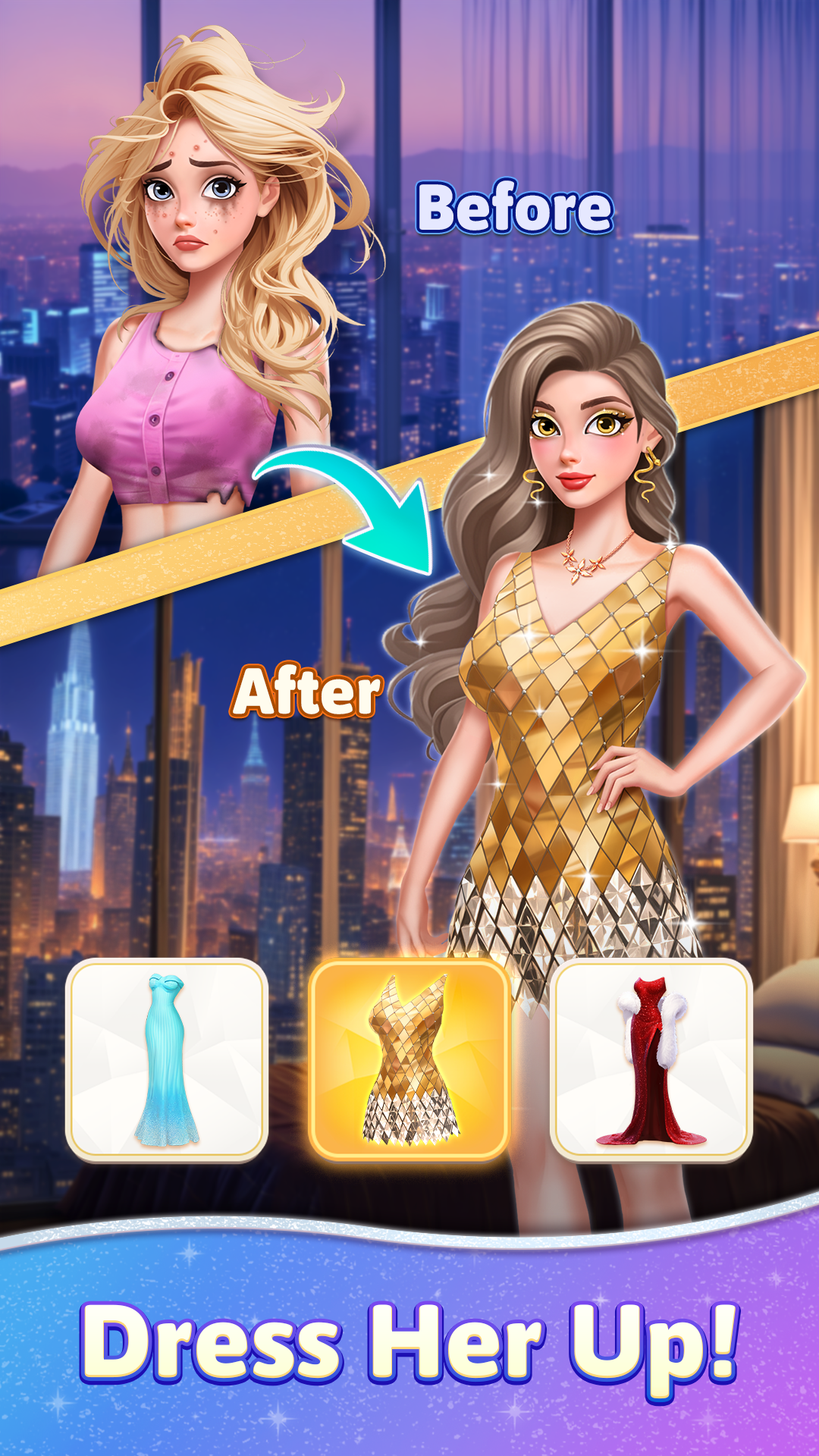 Beauty Sort makeover game artwork